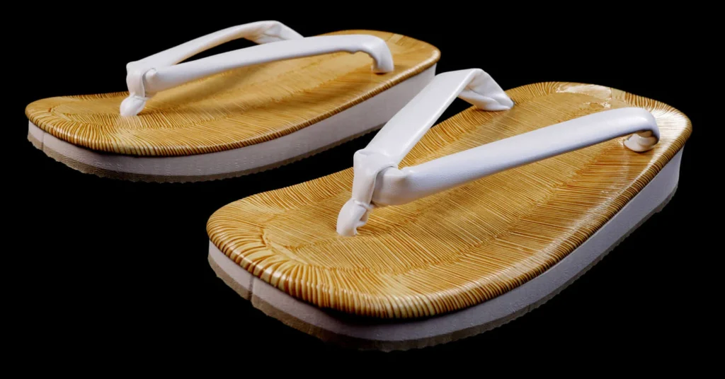 zotis, sandales en paille de riz